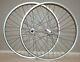 26x1.75 Alloy Bicycle Front Rear Wheelset 14g 36 Spoke 3/8 Axle Freewheel Silver