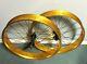 26x 75mm Rear & Front Fat Wheels With 36 Spokes Coaster Brake Gold