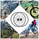 29 Aluminum Alloy Wheelset Rim Quick Release Front Rear Black Flat Spokes Mtb