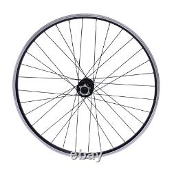 29 Aluminum Alloy Wheelset Rim Quick Release Front Rear Black Flat Spokes MTB