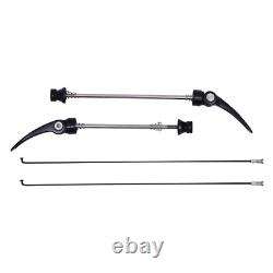 29 Aluminum Alloy Wheelset Rim Quick Release Front Rear Black Flat Spokes MTB