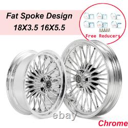 36 Fat Spoke Wheels Rims 18x3.5 16x5.5 for Harley Dyna Fat Bob FXDF 2008-2017