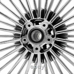36 Fat Spoke Wheels Rims 21x3.5 18x3.5 for Harley Softail Fatboy FLSTC Chrome