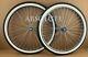 36 Spoke Chrome Cruiser 26 X 2.125 Front & Coaster Rims With Whitewall Brick Tires