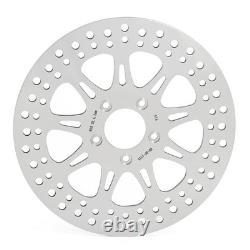 3X Polished Front Rear Brake Rotors for Harley FXDL Low Rider Spoke Wheel 14-17