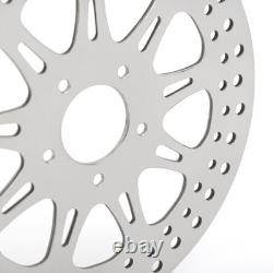 3X Polished Front Rear Brake Rotors for Harley FXDL Low Rider Spoke Wheel 14-17