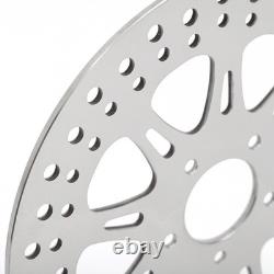 3X Polished Front Rear Brake Rotors for Harley FXDL Low Rider Spoke Wheel 14-17