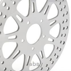 3X Polished Front Rear Brake Rotors for Harley FXDL Low Rider Spoke Wheel 14-17