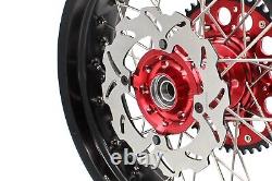 3.516.5/5.017 Supermoto Spoke Wheels Rims For HONDA CRF250R CRF450R CRF450L