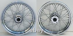 40 Spoke 16 Front/rear Wheel Set Harley Softail Flst Heritage Flstf Fat Boy