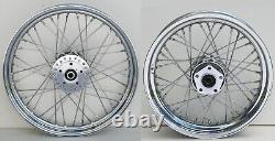 40 Spoke 19 Front 16 Rear Wheel Set Harley Fxr Super Glide Fxlr Low Rider Fxrs