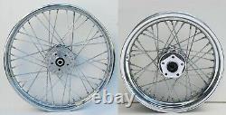 40 Spoke 21 Front 16 Rear Wheels Harley Sportster XL 883 1200 1200c 1984-1999