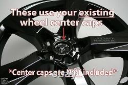 4 Black fit 2016-18 Chevrolet Camaro SS 20 Wheel Skins Hub Caps Full Rim Covers