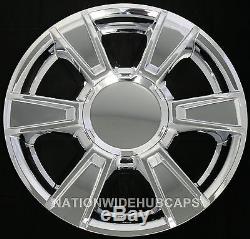 4 CHROME 2010-2013 GMC TERRAIN 17 Wheel Skins & Center Hub Caps New Rim Covers