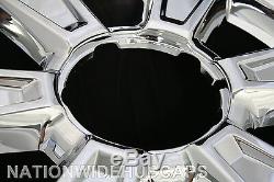 4 CHROME 2010-2013 GMC TERRAIN 17 Wheel Skins & Center Hub Caps New Rim Covers