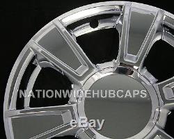 4 CHROME 2010-2013 GMC TERRAIN 17 Wheel Skins & Center Hub Caps New Rim Covers