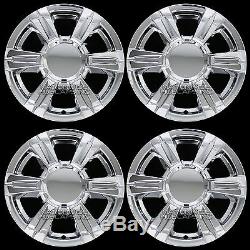 4 CHROME 2014-2016 GMC TERRAIN 17 Wheel Skins Full Rim Covers Center Hub Caps