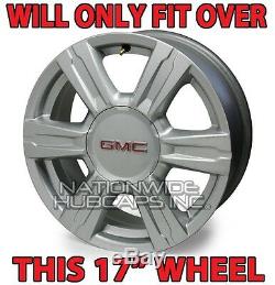 4 CHROME 2014-2016 GMC TERRAIN 17 Wheel Skins Full Rim Covers Center Hub Caps