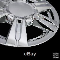 4 CHROME 2014-2016 GMC TERRAIN 17 Wheel Skins Full Rim Covers Center Hub Caps