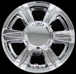 4 CHROME 2014-2016 GMC TERRAIN 17 Wheel Skins Full Rim Covers Center Hub Caps