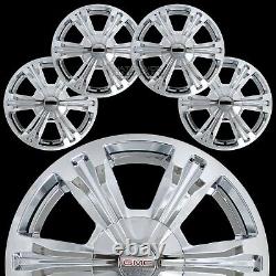 4 CHROME 2016 2017 GMC TERRAIN 18 Wheel Skins Rim Covers Hub Caps Simulators