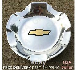 4 Chevy Wheel Center Caps Silverado Tahoe Suburban Avalanche 2007-2013 Polished