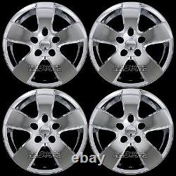 4 Chrome 20 Wheel Skins fit Dodge RAM 1500 2009-12 Hub Caps 5 Spoke Rim Covers