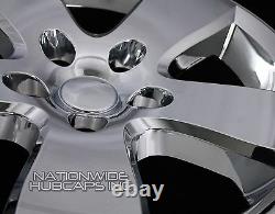 4 Chrome 20 Wheel Skins fit Dodge RAM 1500 2009-12 Hub Caps 5 Spoke Rim Covers