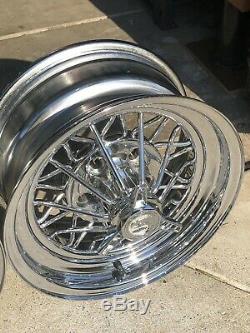 (4) Hot Rod 30 Spoke Cragar Star Wire Wheels Front 14x6 Rear 15x7 Staggered Og