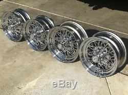 (4) Hot Rod 30 Spoke Cragar Star Wire Wheels Front 14x6 Rear 15x7 Staggered Og