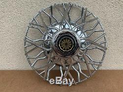 4 Matching NOS Wire Spoked Hubcap Wheel Covers adapters 12