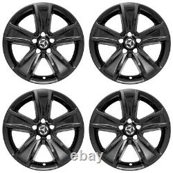 4 New 18 Black Wheel Skins Hub Caps Full Rim Covers for 2015-2018 Dodge Charger