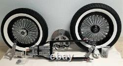 4 Under Black Springer Forks, GMA Brakes, Front End Kit, 150 Tires King-Spoke Rims