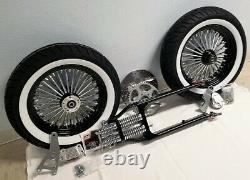 4 Under Black Springer Forks, GMA Brakes, Front End Kit, 150 Tires King-Spoke Rims
