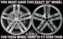 4 fit 2016-2018 Chevrolet Camaro 20 Chrome Wheel Skins Hub Caps Full Rim Covers