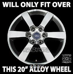 4 fit Ford F150 2015-2017 Black 20 Wheel Skins Full Alloy Rim Covers Hub Caps