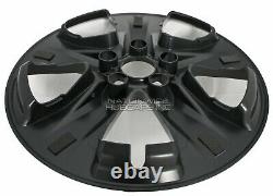 4 fit Toyota Highlander 2020-2021 Black 18 Wheel Skins Hub Caps Rim Skin Covers