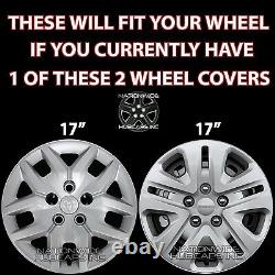 4 for Dodge Grand Caravan 2014-2018 Bolt On 17 Hub Caps Full Rim Wheel Covers