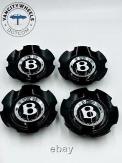 4pc Center Caps fit OEM Factory Bentley Continental Flying Spur Wheel 3W0601171C