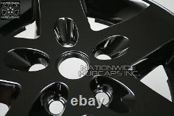 5 fits Jeep Wrangler 2007-2018 BLACK 17 Wheel Skins Hub Caps Bolt On Rim Covers