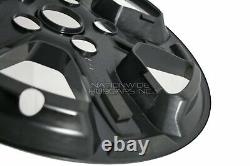 5 fits Wrangler Sport S 2018-2021 Black 17 Wheel Skins Hub Caps Full Rim Covers