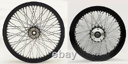 60 Spoke Black Wheel Set Front/rear Harley Electra Glide Road King Street 00-07