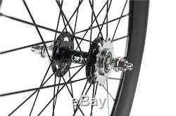 700C 56mm Tri Spoke Front Wheel Fixed Gear Wheelset 88mm Rear Carbon Wheelset