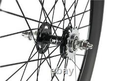 700C 65mm Tri Spoke Front 88mm Rear Cabon Wheelset Road/Track Bike Cycle Wheels