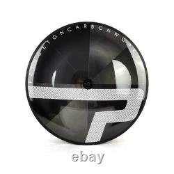 700C Carbon Front 3 Spokes Rear Disc Wheelset for Fixed Gear TT/Road Bicycle