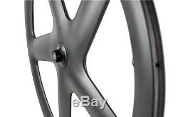 700C Five Spoke Carbon Wheel Disc Wheels For Road Bike Time Trial Carbon Wheel