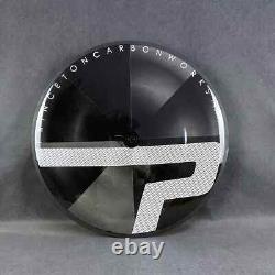 700C Rim/Disc Brake Road Bike Carbon Fiber Front Wave 3 Spoke Rear Disc Wheelset