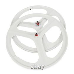 700c 3-Spoke Fixed Gear Mag Rim Front Rear Single Speed Fixie Bicycle Wheel