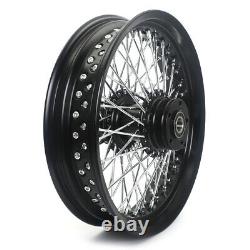 72 Spoke 16x3.5 Front Rear Wheels Single Disc For Harley Heritage Softail Deluxe