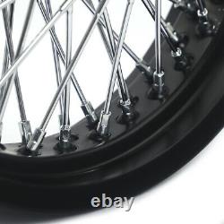 72 Spoke 16x3.5 Front Rear Wheels Single Disc For Harley Heritage Softail Deluxe